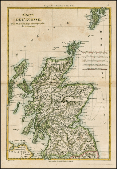 42-Scotland Map By Rigobert Bonne