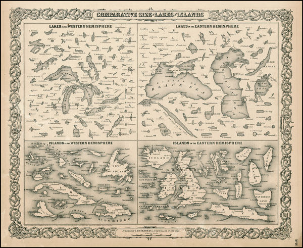 96-Midwest and Curiosities Map By G.W.  & C.B. Colton