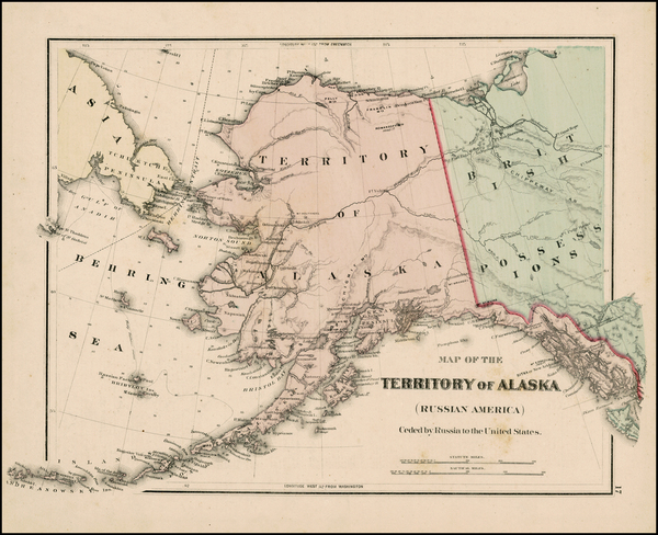 50-Alaska and Canada Map By O.W. Gray