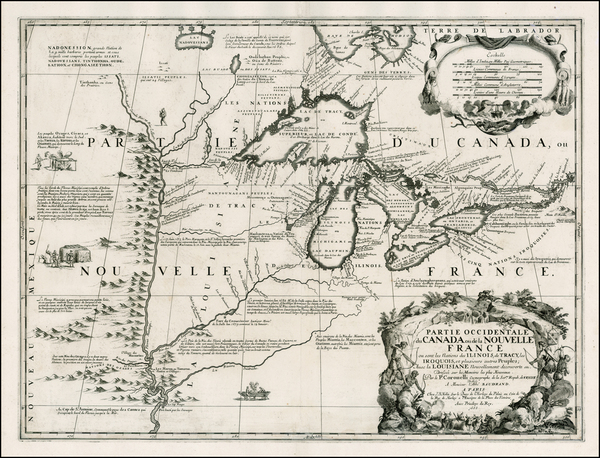 0-United States, Midwest, Plains, Rocky Mountains and Canada Map By Vincenzo Maria Coronelli / Je