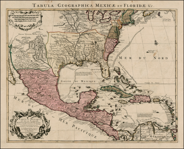 86-Southeast, Texas, Midwest, Southwest and Rocky Mountains Map By Johannes Covens  &  Corneli