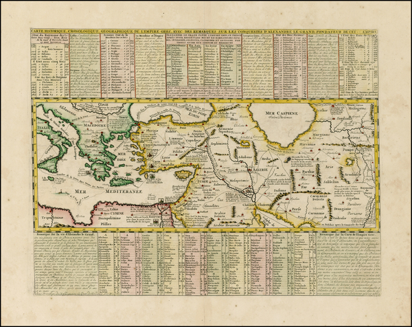 30-Mediterranean, Central Asia & Caucasus, Turkey & Asia Minor and Greece Map By Henri Cha