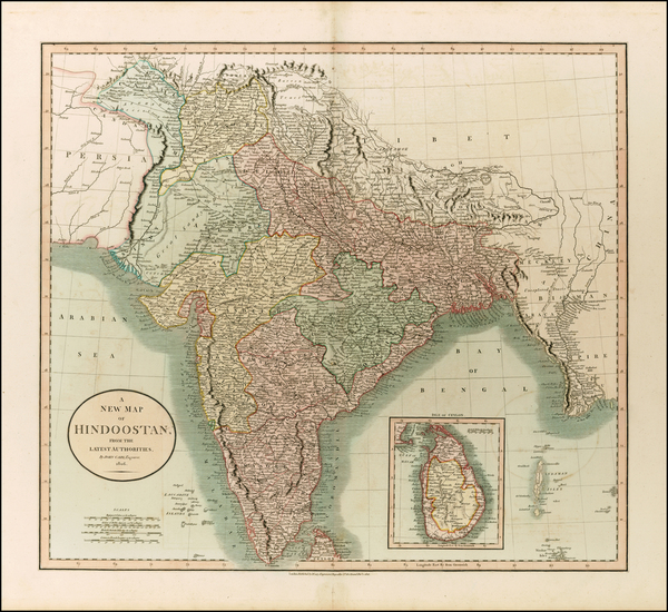 5-India and Central Asia & Caucasus Map By John Cary