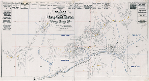 79-Southwest and Rocky Mountains Map By Wheeler & Hurlburt