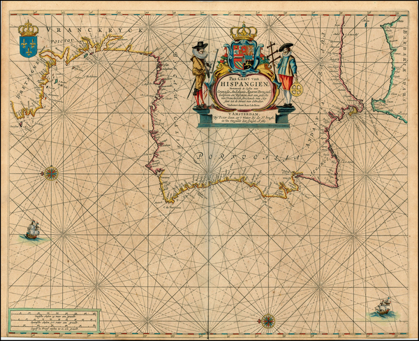 6-Spain and Portugal Map By Pieter Goos