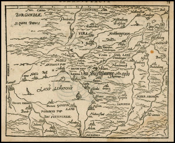 66-Switzerland and France Map By Zacharias Heyns