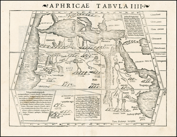 90-North Africa Map By Sebastian Munster