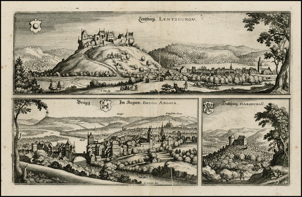 35-Switzerland Map By Matthaus Merian