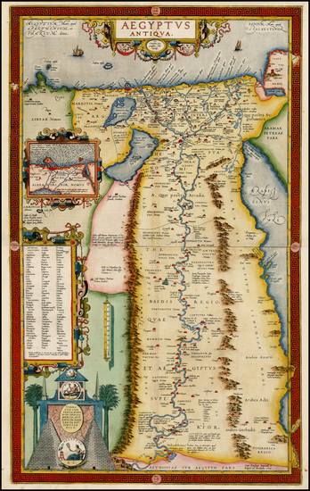 6-Middle East and North Africa Map By Abraham Ortelius