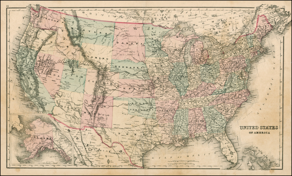 78-United States Map By O.W. Gray