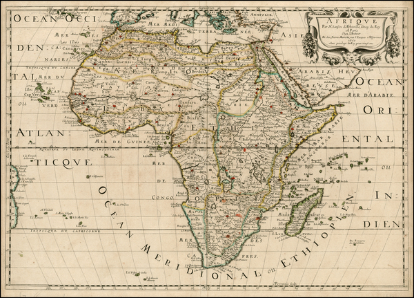 9-Africa and Africa Map By Nicolas Sanson