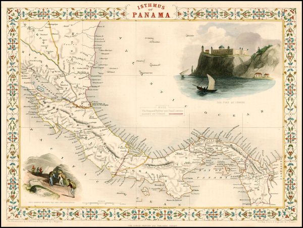 14-Central America Map By John Tallis