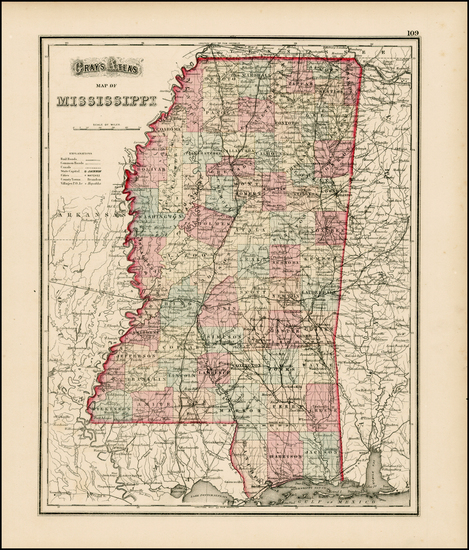 40-South Map By O.W. Gray