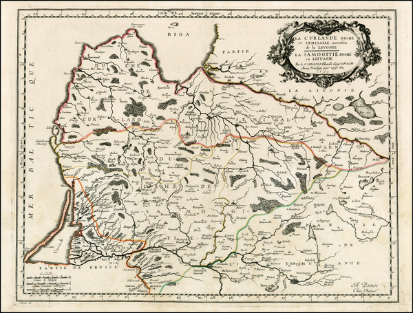 36-Poland and Baltic Countries Map By Nicolas Sanson