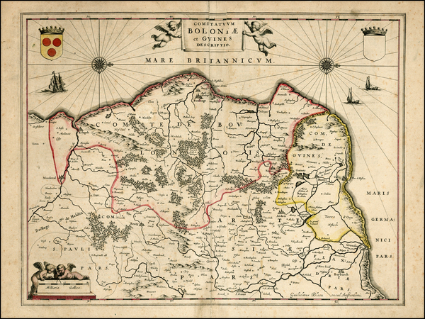 84-France Map By Willem Janszoon Blaeu