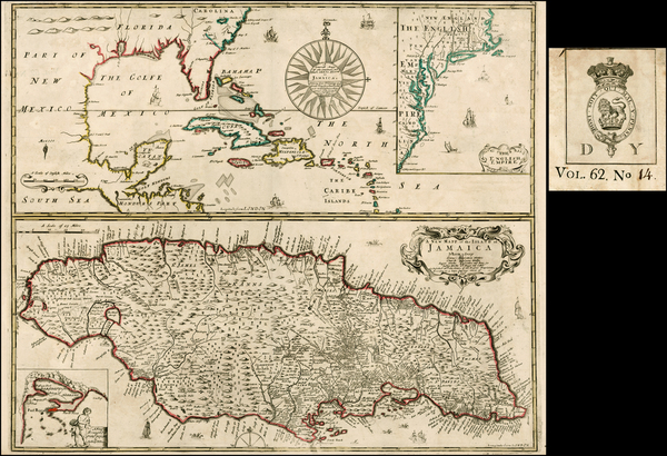 100-Mid-Atlantic, Florida, Southeast and Caribbean Map By George Willdey