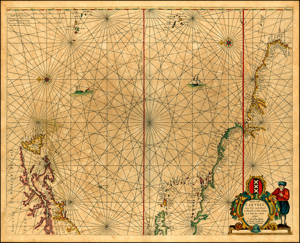 33-New England, Mid-Atlantic, Caribbean, South America and Brazil Map By Anthonie (Theunis)   Jaco