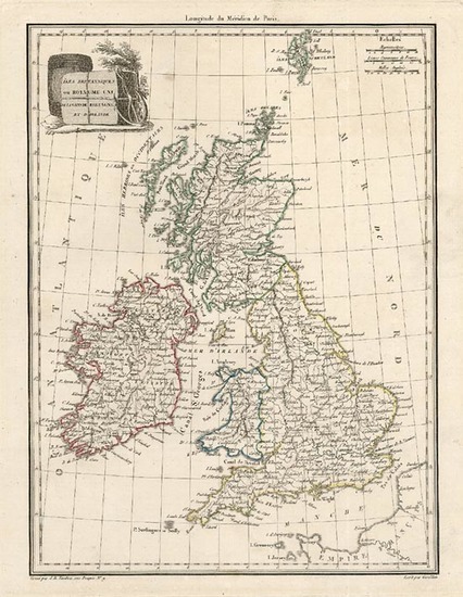 33-Europe and British Isles Map By Conrad Malte-Brun