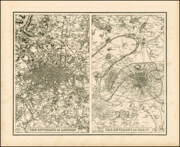 86-British Isles and France Map By Joseph Hutchins Colton