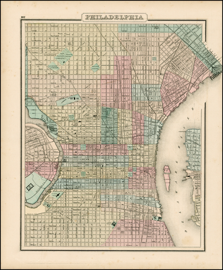 63-Mid-Atlantic Map By O.W. Gray