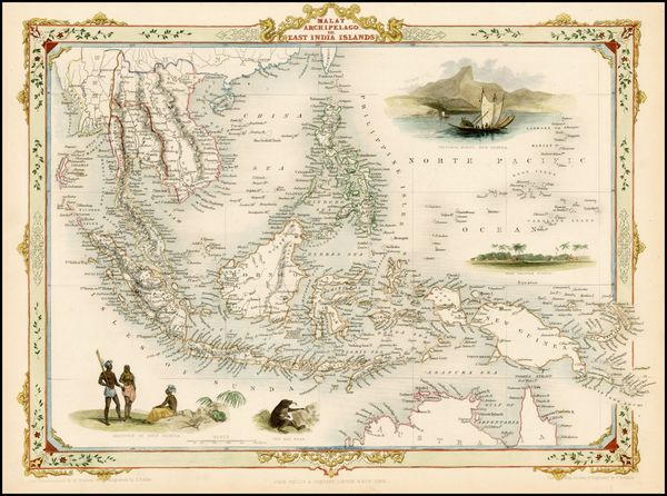 93-Southeast Asia and Philippines Map By John Tallis