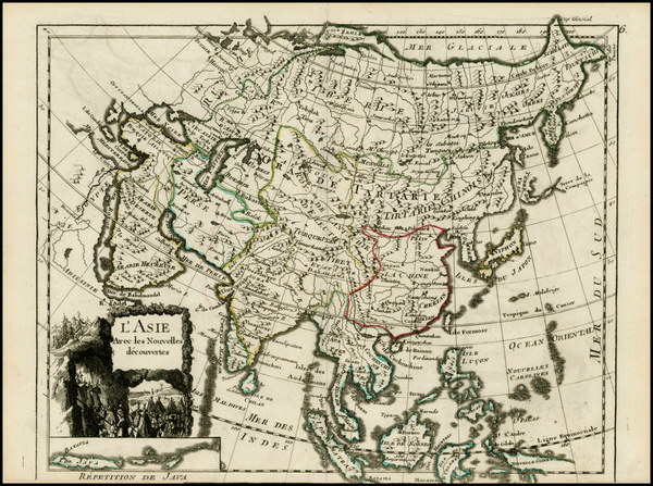 19-Europe and Asia Map By George Louis Le Rouge