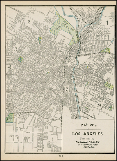 75-California Map By George F. Cram