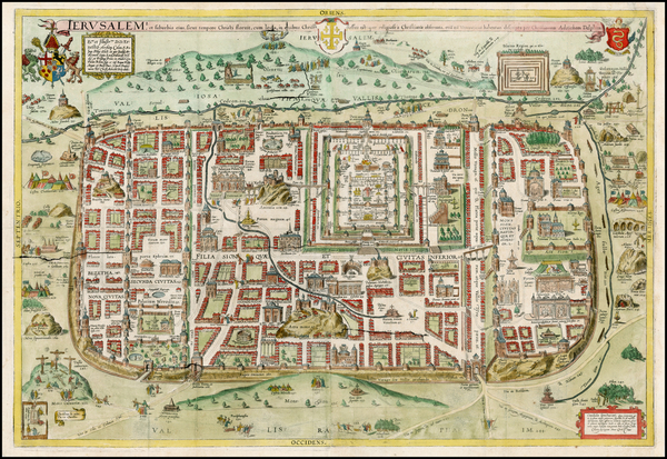 99-Holy Land Map By Christian van Adrichom