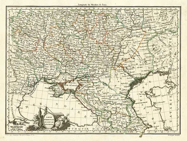 80-Europe and Russia Map By Conrad Malte-Brun
