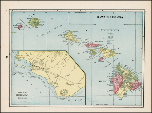 79-Hawaii, Australia & Oceania, Oceania and Hawaii Map By George F. Cram