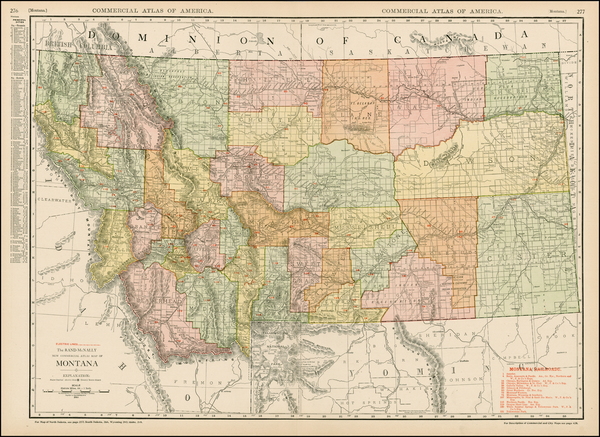 7-Plains and Rocky Mountains Map By Rand McNally & Company