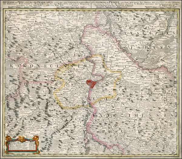 5-Czech Republic & Slovakia and Germany Map By Homann Heirs