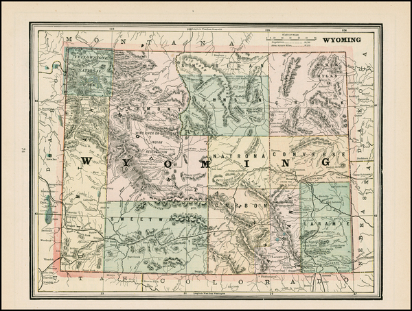 27-Plains and Rocky Mountains Map By George F. Cram