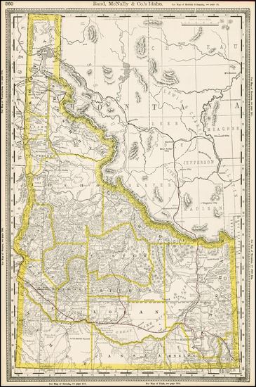 36-Rocky Mountains Map By William Rand  &  Andrew McNally