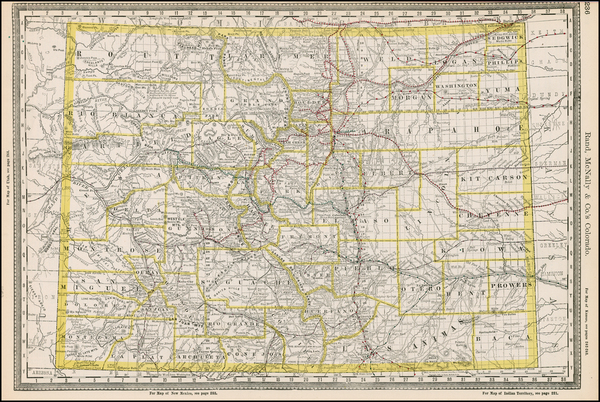 17-Southwest and Rocky Mountains Map By Rand McNally & Company