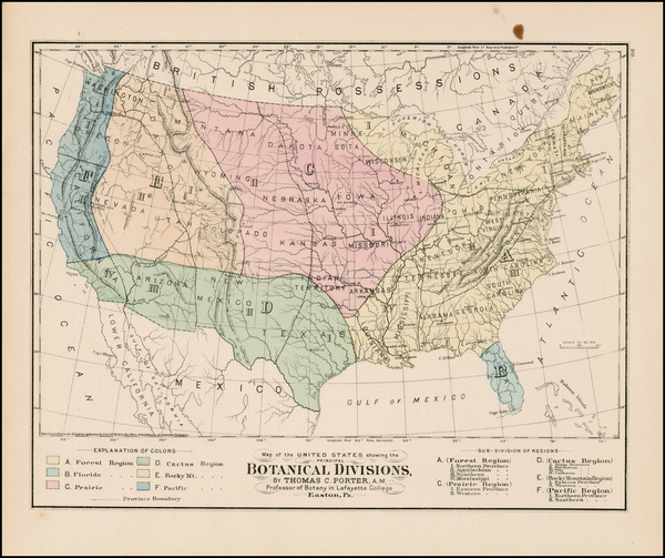 21-United States Map By O.W. Gray