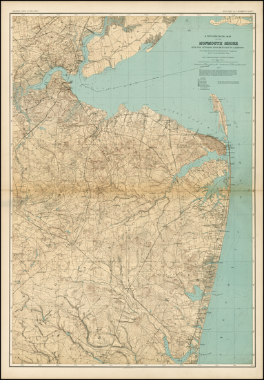 46-Mid-Atlantic Map By Geological Survey of New Jersey