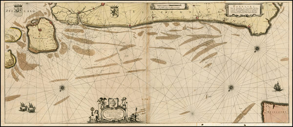 8-British Isles and Netherlands Map By Dirck Davidszoon  &  Theodore Davidszoon