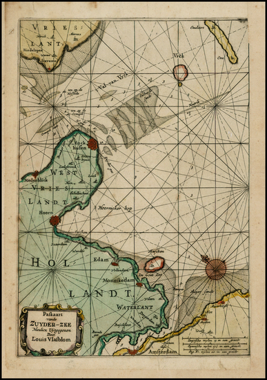 38-Netherlands Map By Louis Vlasbloem