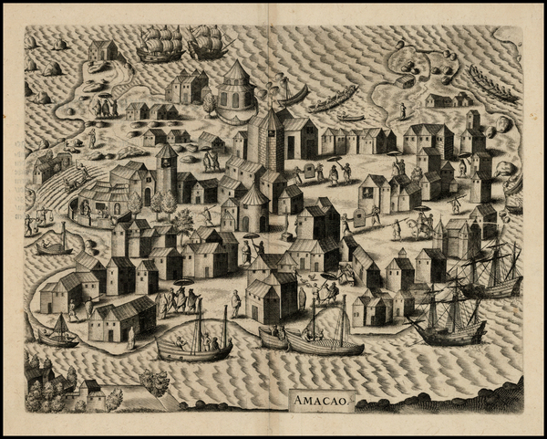 7-China and Southeast Asia Map By Theodor De Bry