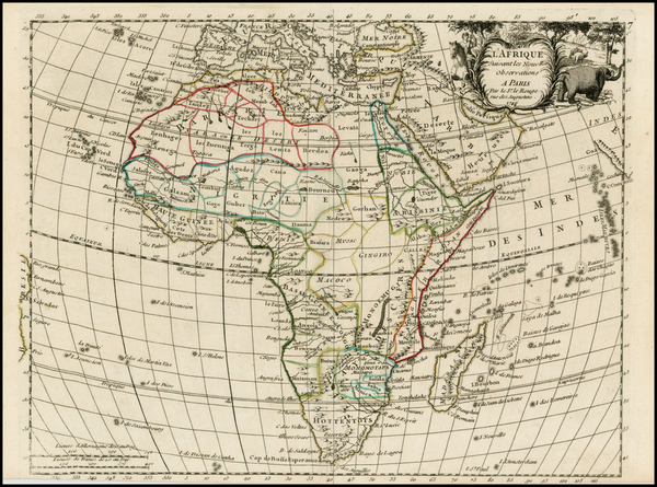 57-Africa Map By Georges Louis Le Rouge