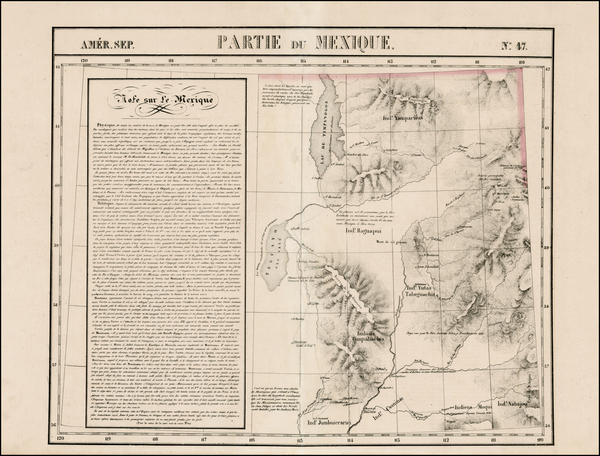 28-Southwest and Rocky Mountains Map By Philippe Marie Vandermaelen