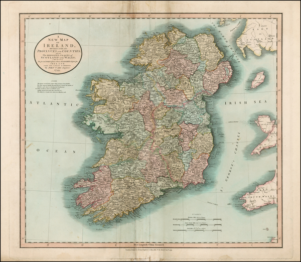 21-Ireland Map By John Cary