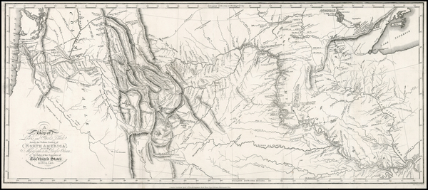 12-United States, Midwest, Plains, Southwest, Rocky Mountains and Canada Map By William Clark  &am