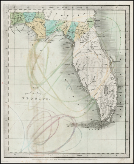 83-Florida Map By Jeremiah Greenleaf