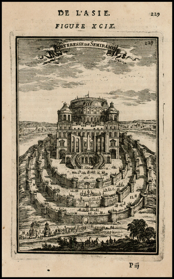 6-Middle East and Holy Land Map By Alain Manesson Mallet