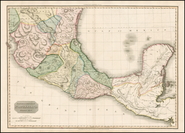 43-Mexico and Central America Map By John Pinkerton