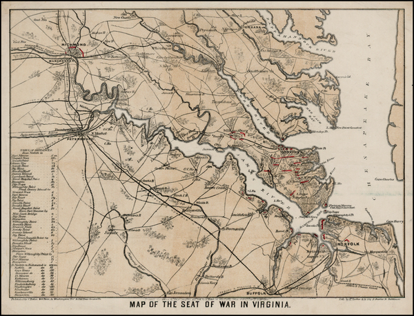 100-Southeast Map By E. Sachse & Co. / Casimir Bohn