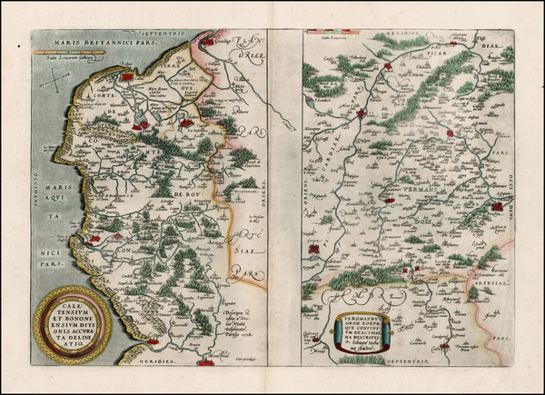 90-France Map By Abraham Ortelius