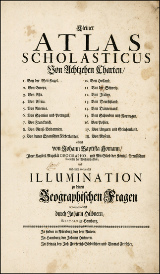 28-Title Pages Map By Homann Heirs